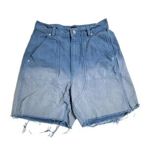 Urban Outfitters Size Medium BDG Denim Shorts Raw Hem Kiara Utility High Waisted